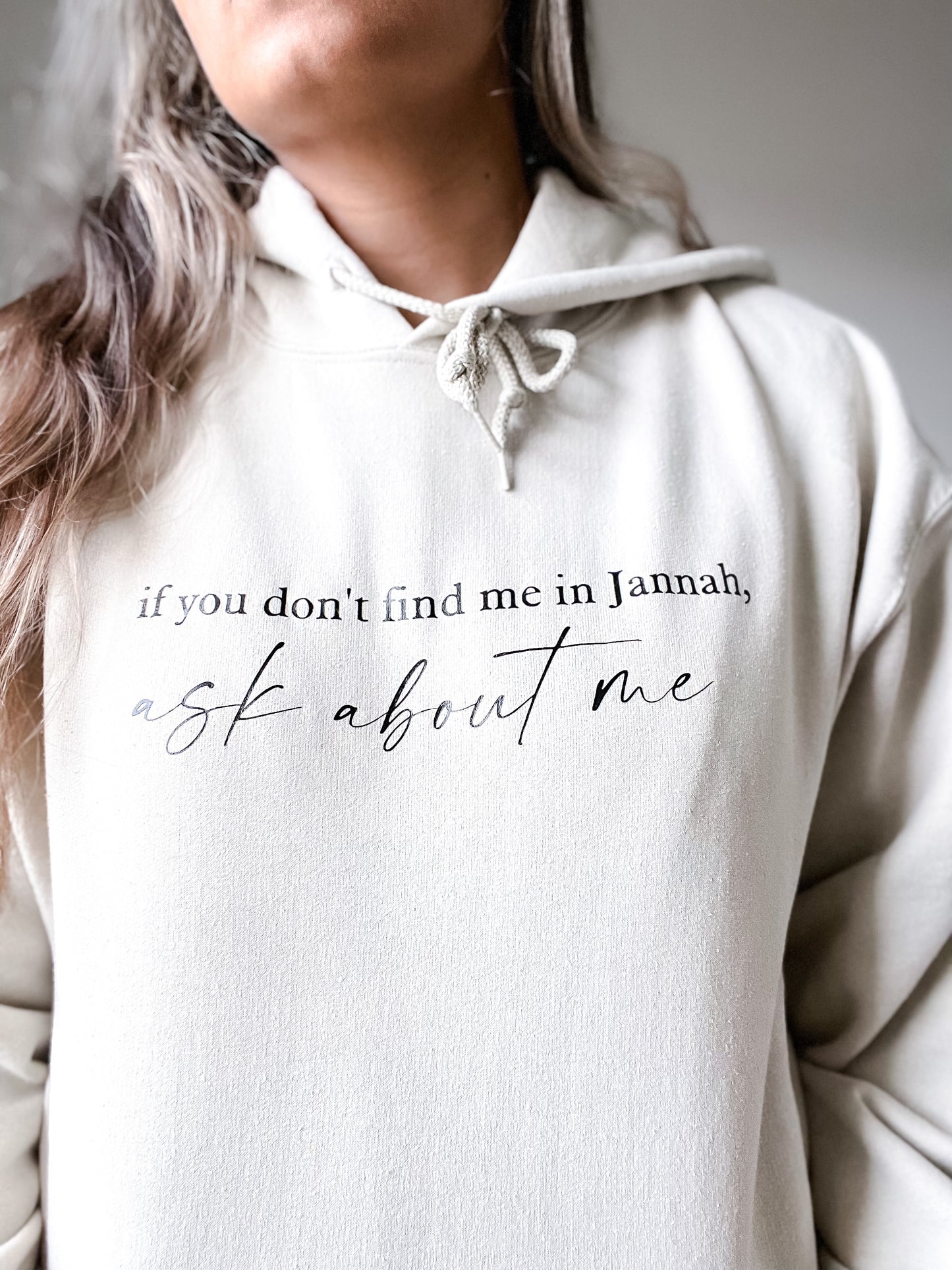 Ask About Me in Jannah Hoodie Sweatshirt