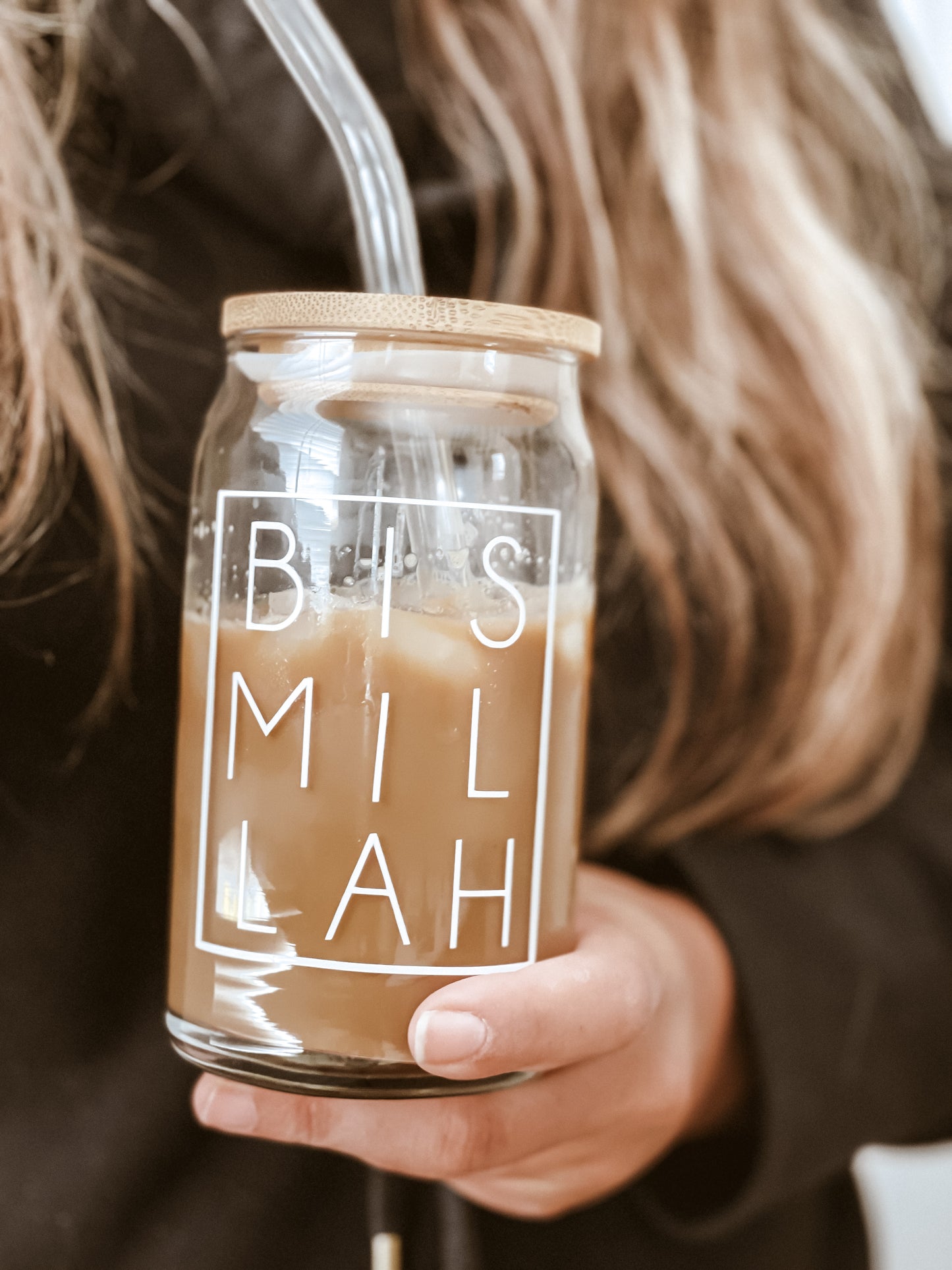 Bismillah Cup with Lid and Straw