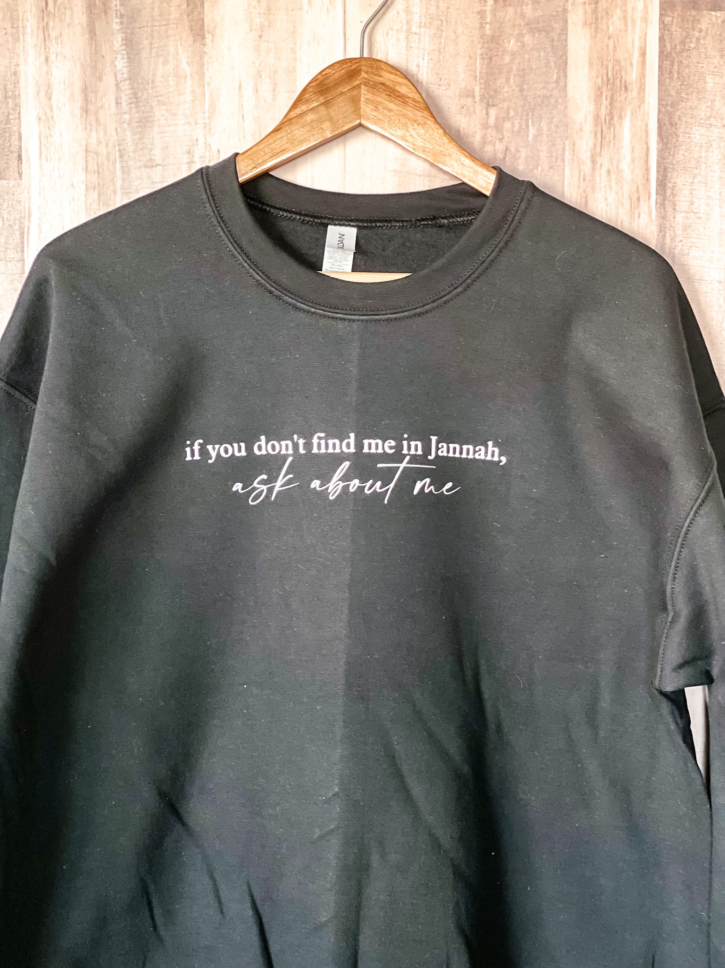 Ask About Me in Jannah Crewneck Sweatshirt