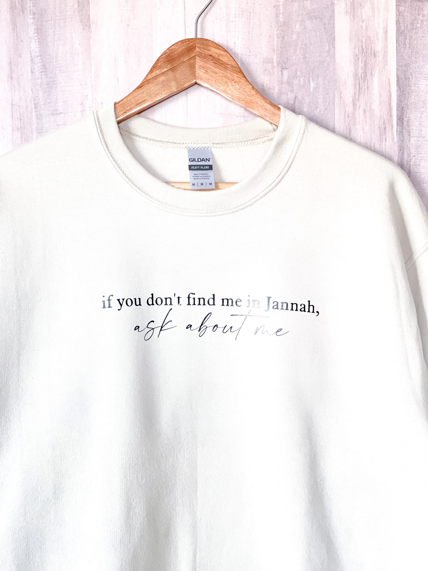 Ask About Me in Jannah Crewneck Sweatshirt