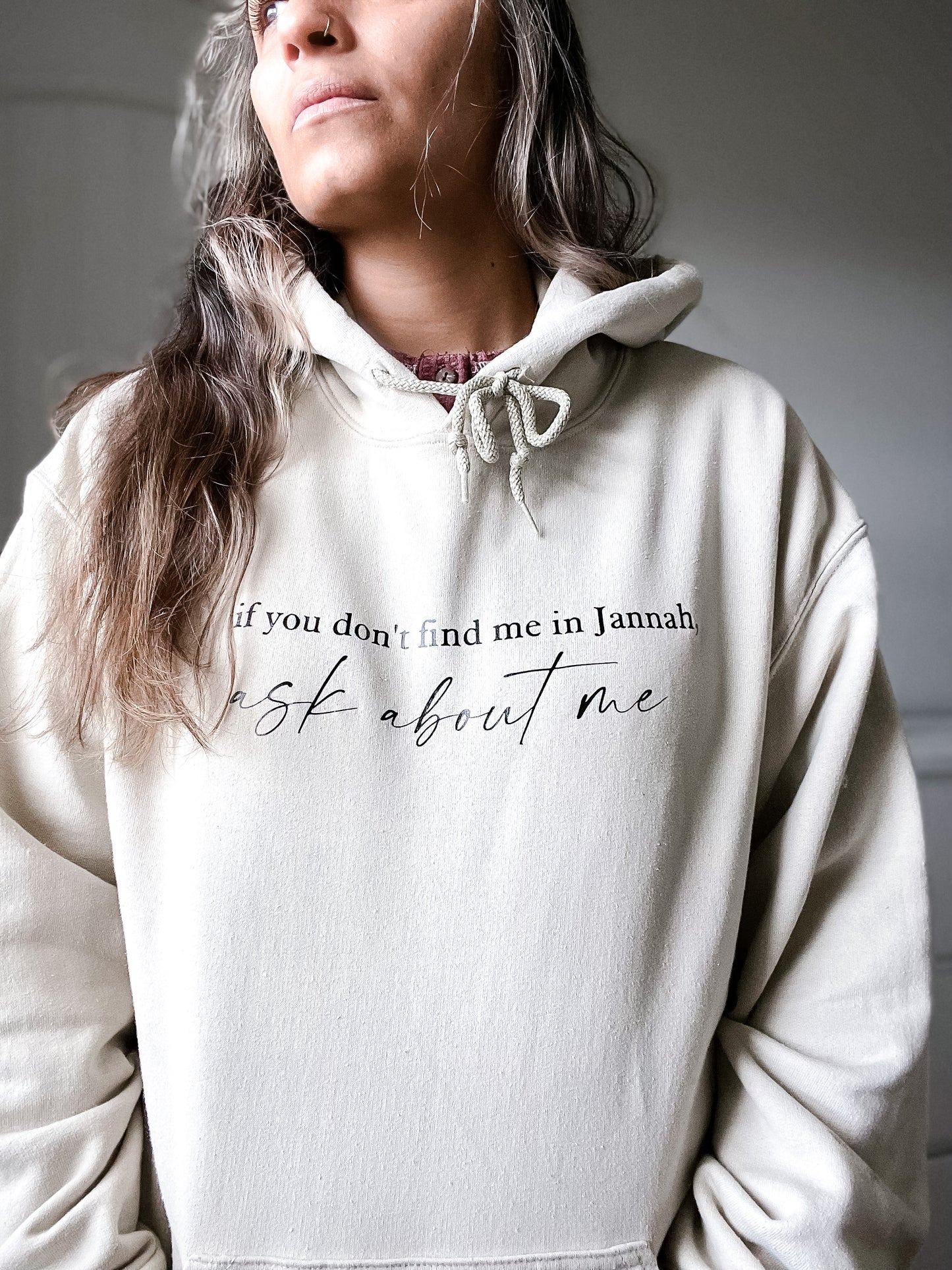 Ask About Me in Jannah Hoodie Sweatshirt