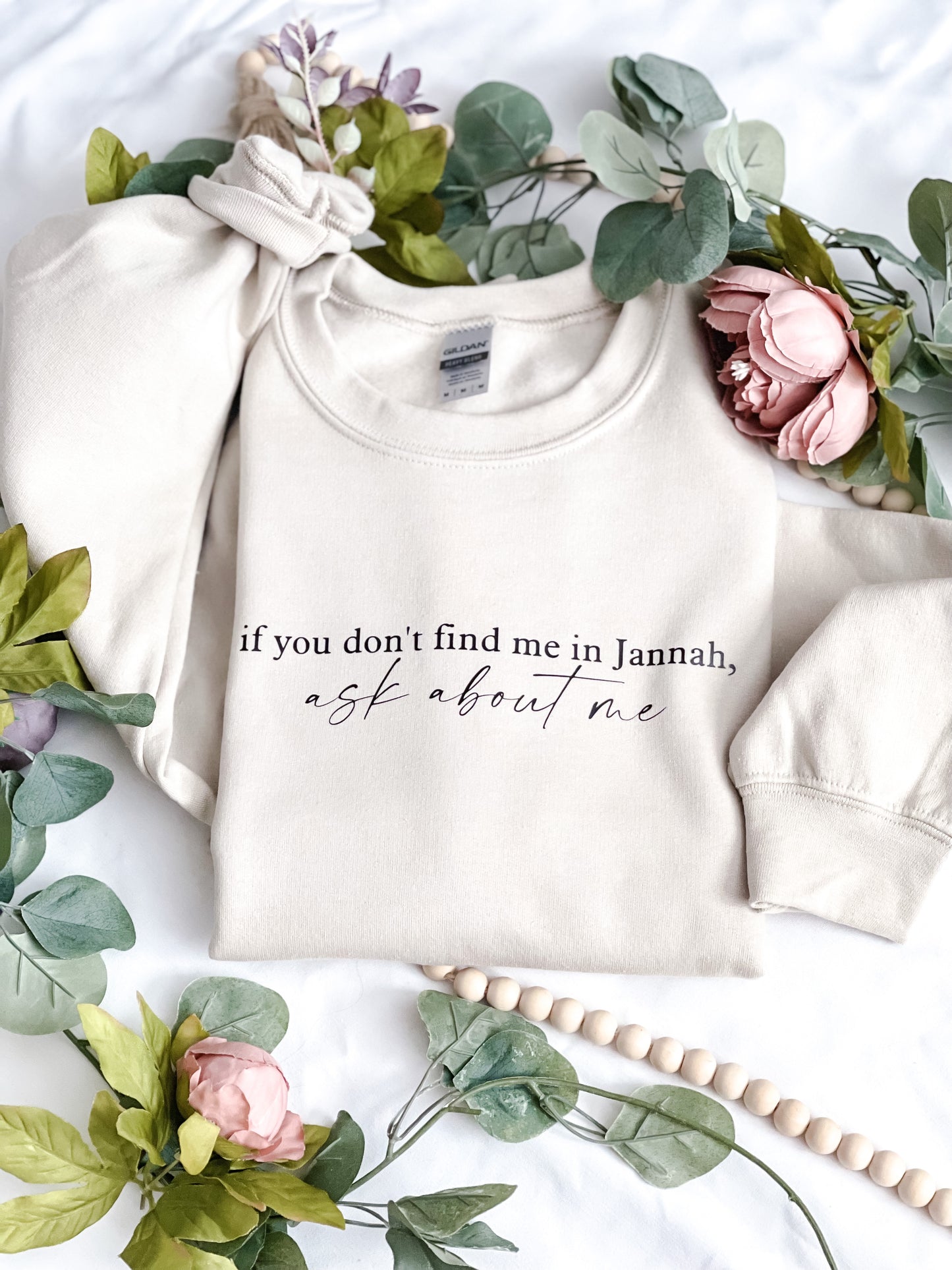 Ask About Me in Jannah Crewneck Sweatshirt