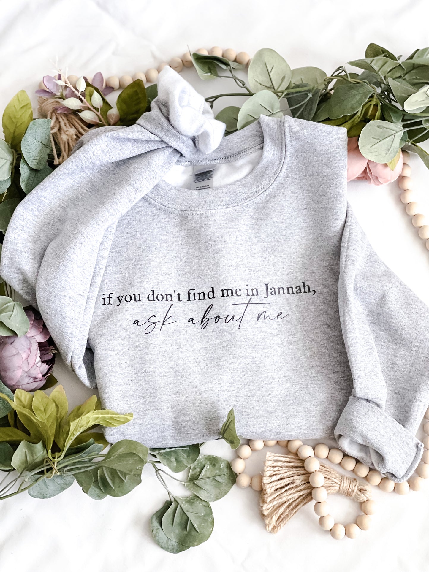 Ask About Me in Jannah Crewneck Sweatshirt