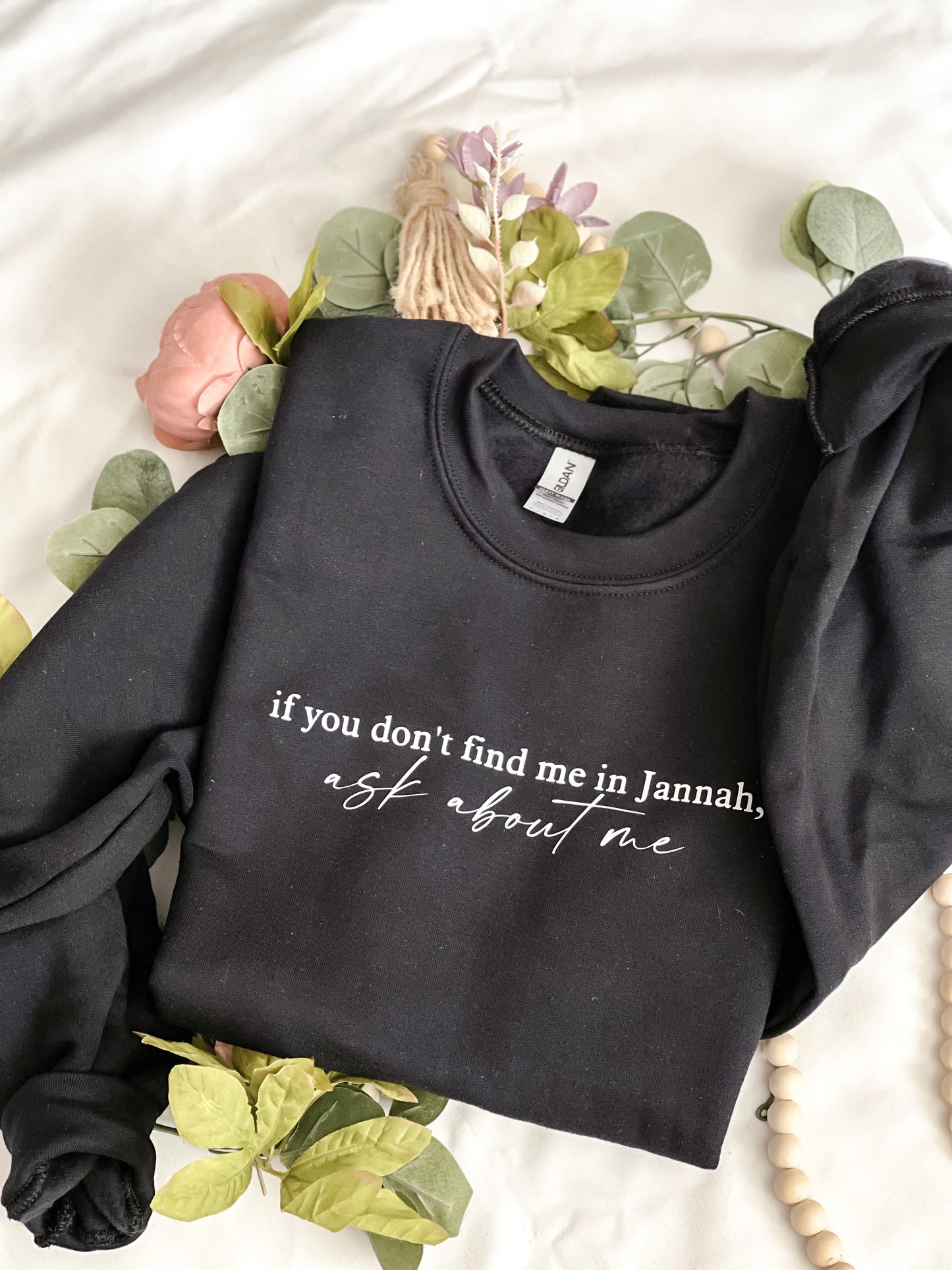 Ask About Me in Jannah Crewneck Sweatshirt